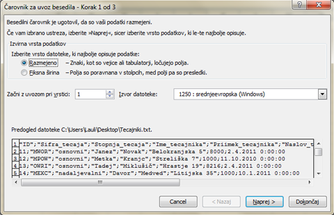 Excel_Uvoz_besedilne_datoteke_2