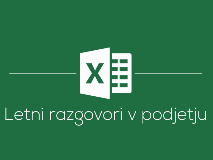 Delavnica Microsoft Office Excel letni razgovori